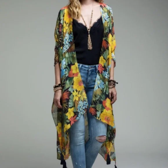 Daydream Floral Kimono NWT - Picture 4 of 11